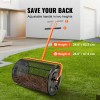 24\" Wide Compost Spreader 24.4-25.6\" Adjustable Handle Powder Coated Lawn