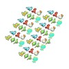 50pcs Shoe Charm Different Shape Dismantling Cartoon Waterproof Decorations for
