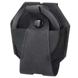 Handcuff Pouch Quick Release to Handcuffs, Molle Handcuff Case Fit Asp/Chain/Hinged/Folding Cuffs, Open Top Handcuffs Holder for Duty Belt/Police Vest, Cuff Case for Secure Attachment