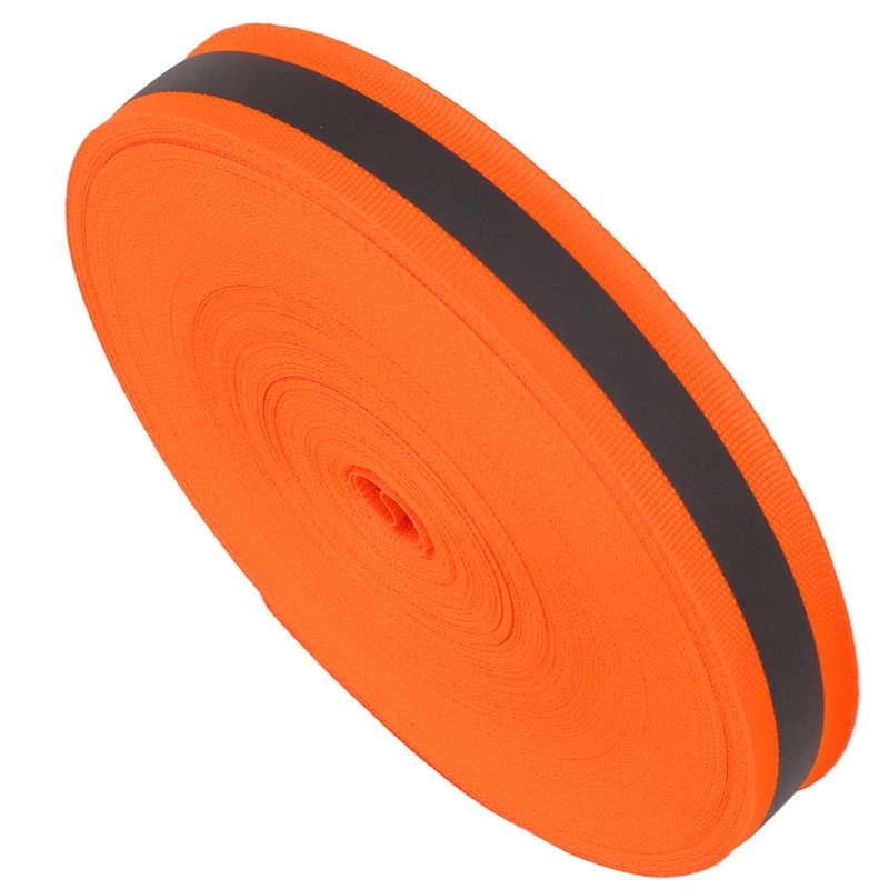 MUNEFE Fluorescent Orange Reflective Tape, High Visibility Reflective Tape Strip,