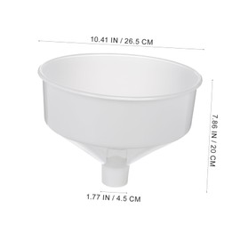 Cabilock Large Diameter Funnel XXL Solid Plastic Funnel for Filling Bottles Kitchen Strainer