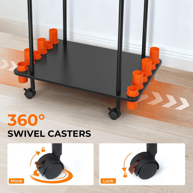 KastKing Gear Trolley V12 Mobile Fishing Rod Holder for 12