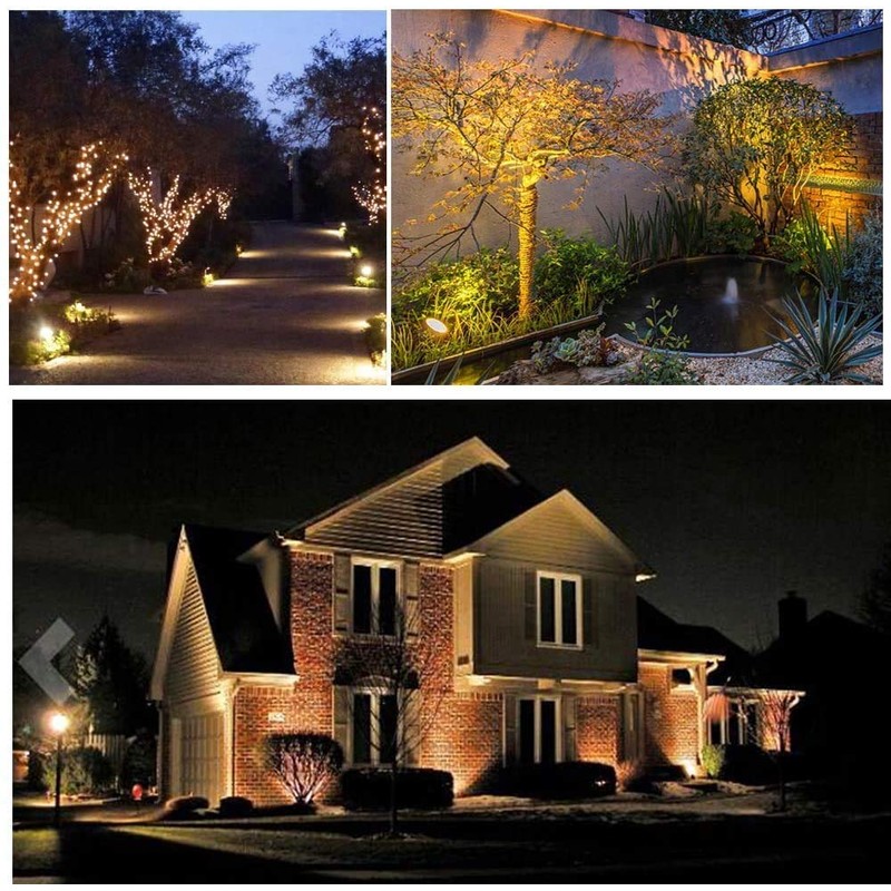 Lysed 10W Low Voltage LED Landscape Lights, Bowfishing Lights Warm