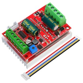 1PCS DC 6-60V 400W BLDC Three-Phase Brushless Motor Controller PWM Hall Motor Control Driver Board 12V 24V 48V with Forward/Reverse/Stop/Brake Function