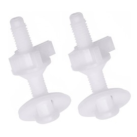 MEISO Toilet Seat Screws, (2 Packs) Toilet Seat Screws Toilet Seat Universal Toilet Seat Hinge Bolts and Screws, Nuts and Washers, Replacement Parts for Fixing Top Mount Toilet Seat Hinges