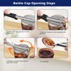 Jar Opener, Screw Lid Opener, Bottle Opener for Seniors, Adjustable