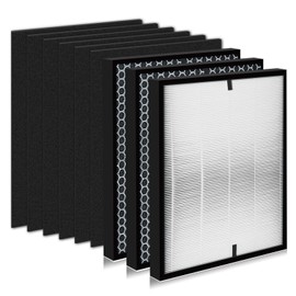 9 Pack 3000 Replacement Filters, Compatible with 3000, 3000M, 3000Pro Air Pur-ifier, 1Efficiency Air Filters,2 Activated Carbon Filters and 6 Carbon Pre-Filters