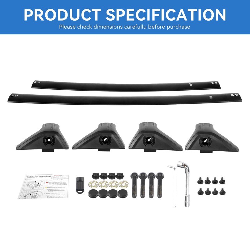 220LBS Roof Rack Cross Bars for 2019-2025 RAV4 XLE XSE