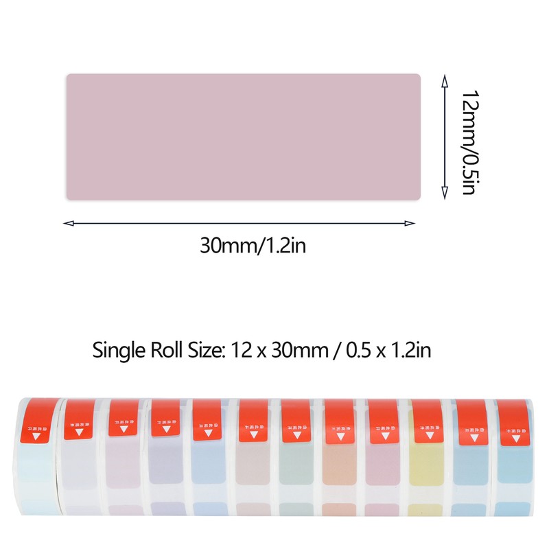 12Pcs Label Paper Adhesive Waterproof Thermal Stickers Coding Machine Price