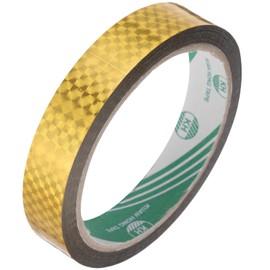 sourcing map Gold Metalized Tape 11/16 Inch x 55 Yards Decor Tape for Craft Detailing Accent Wall, Graphic Arts