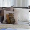 HGOD DESIGNS Funny Cat Throw Pillow Cover,The Cat is Holding