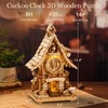 ROBOTIME 3D Wooden Puzzles for Adults-Cuckoo Clock Wooden Models for