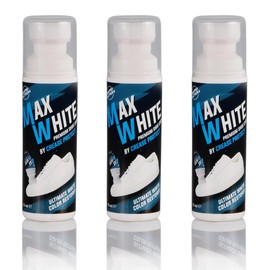 Max White - Premium Shoe Whitener - White Colour Restorer for Sneakers, Canvas & Leather Shoes - by Crease Protect (Pack of 3)