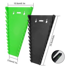 2 Pieces Magnetic Wrench Organiser, Wrench Rack, Tool Trays, Wrench Holder, Combination Wrench Holder, Magnetic Wrench Holder