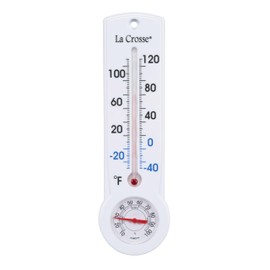 La Crosse 204-109 9 Inch Analog Capillary Thermometer & Hygrometer