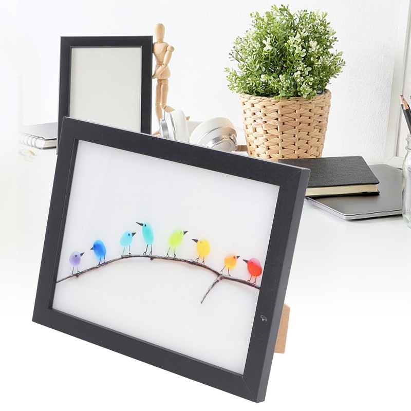 Sea Glass Rainbow Birds Wall Decor Seaglass Colourful Bird Art