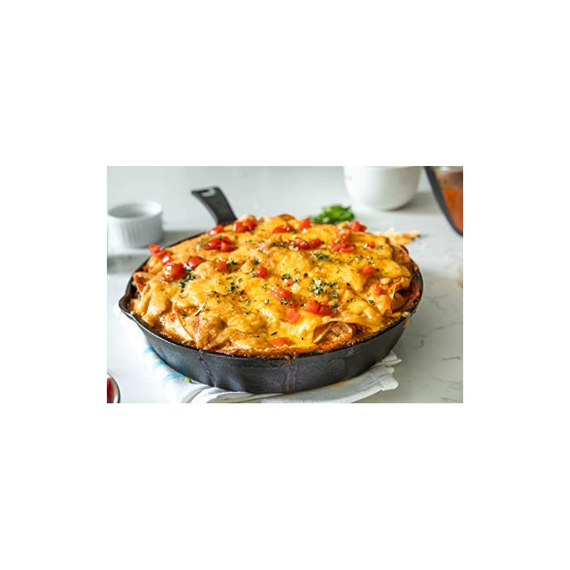 GoodCook Pre-Seasoned Cast Iron Skillet, 10 Inch, Black