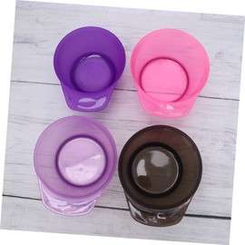 VICASKY 3Pcs Thickened Hair Dye Bowls Durable Plastic Tinting Bowls with Handle for Home Salon Use Hair Dye Tool for DIY Coloring and Professional Hairdressing