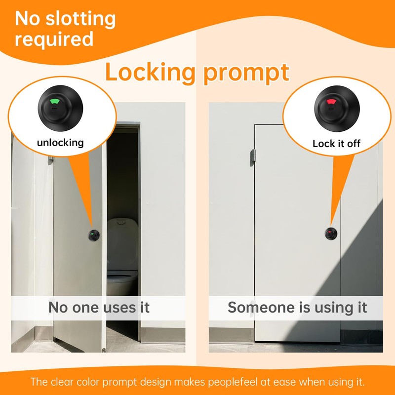 New ball indicator bolt lock, safe, with occupancy indicator, easy