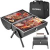 Portable Charcoal Grill Outdoor Stove: BBQ Easy to take Two