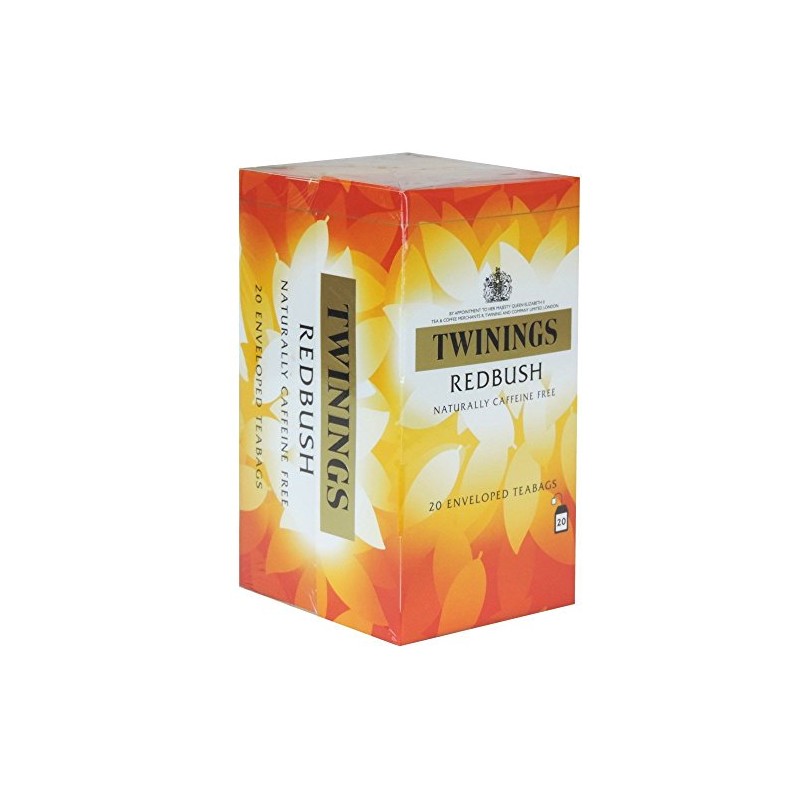 Twinings Redbush Teabags (Pack of 2, Total 20 Teabags)
