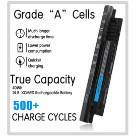40WH XCMRD 14.8V Battery for Dell Inspiron 15 3000 15 3521 3537 3531 3542 3543 3541 3878 15R 5521 5537 Latitude 3440 3540 P28F P40F P26E T1G4M 49VTP 17 3721 3737 17R 5737 5721 14 3421 3442 Bateria