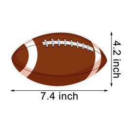 45 Pcs Football Cutouts Sports Ball Cutout for Bulletin Board Sport Classroom Baby Shower Birthday Party Decoration Football Game Paper Cutout for DIY Projects Crafts