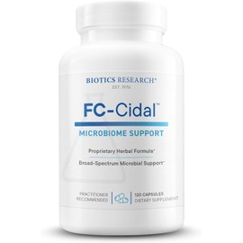 Biotics Research FC Cidal™ Herbal Blend Complete GI Gut Health for Women & Men- 500 mg/Serving - 7 Herbs Proprietary Blend Supplement Supports Healthy GI Function and Microbial Balance 120 Capsules