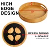 Bamboo Turntable - 12 Inch Lazy Susan - Rotating Organizer