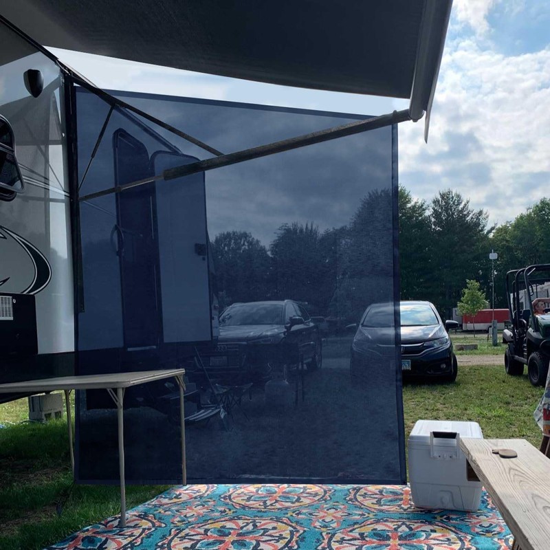 Tentproinc RV Awning Side Sun Shade Screen 9'X7' Mesh Sunshade