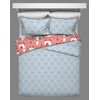 Vue Llama Drama Modern Graphic 2-Piece Reversible Quilt Set, Twin/Twin