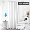 Lkw Ogechi White Shower Curtain Waterproof 200/220/240 CM Drop, 240