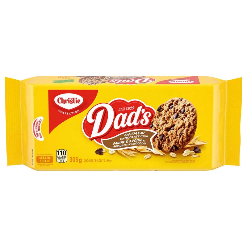 Christie Dad's Oatmeal Chocolate Chip Cookies, 305g {Imported from Canada}
