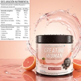 Creatina 5g + BCAA + Colágeno en Polvo 300g