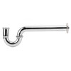 Brass Sink Drain Tubing Set Silver Slick Finish No Ageing
