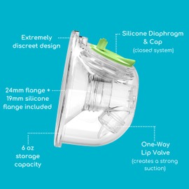 Ardo Hands-Free Double Pumpset. Double Pumpset with 24mm & 19mm Breast Shell Inserts & Lanyard for Ardo Alyssa. Compatible with All Ardo Electric Breast Pumps. Replacement Breastfeeding Accessories.