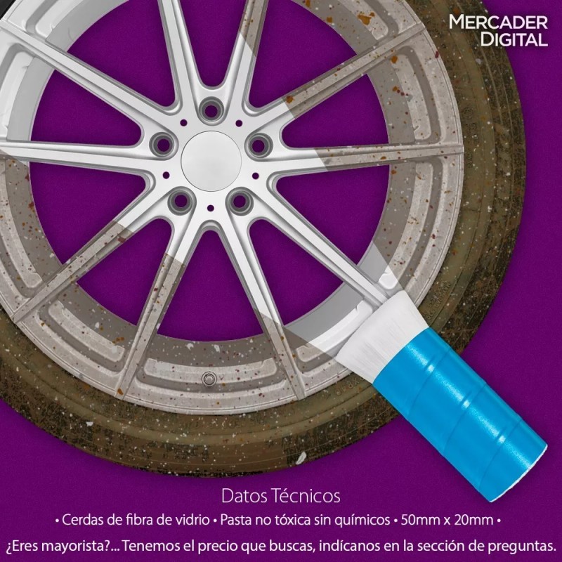 Mercader Digital Paquete De 10 Cepillo Mágico Pulidor Quita Oxido