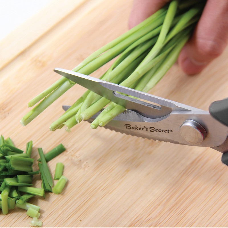 Baker's Secret - All Purpose Kitchen Scissors, 8.5" Stainless Steel