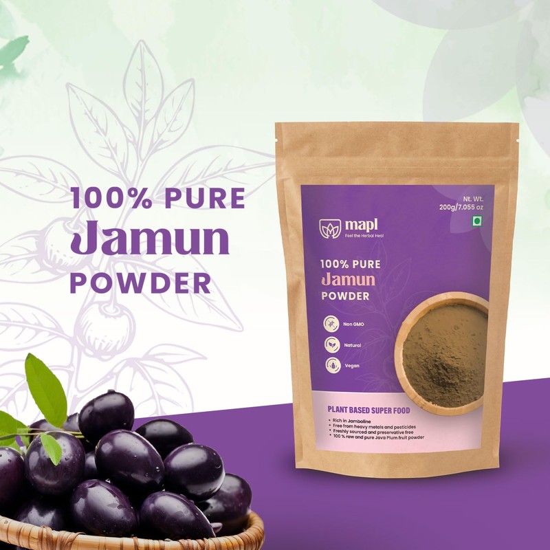 MAPL Jamun Powder 200g – 100% Pure, Natural Jamun Fruit