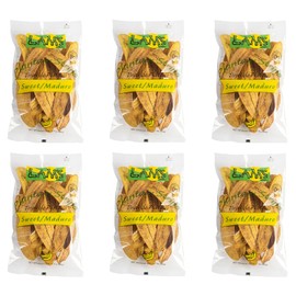 Lam's Plantain strips | Vegetable snacks | 2.1oz | 60g | Healthy snacks | Gluten Free | Banana Chips (Sweet/Maduro) | All Natural (pack06)