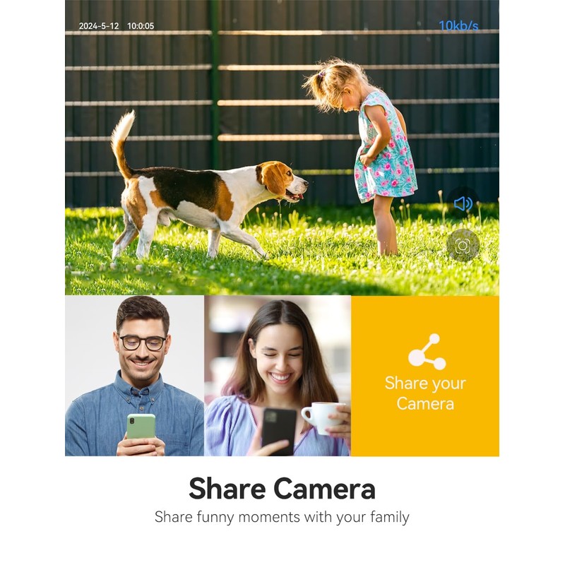 3-Link Solar Camera Outdoor Wireless, Security Camera Wireless Outdoor Wi-Fi