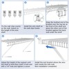 12 Inch Wire Shelf Brackets Set, 3 Pack Metal White