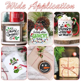 Small Christmas Stencils for Painting on Wood, Mini Christmas Stencils for Crafts Reusable Holiday Stencils for Ornament Card Door Hanger Wall Cookie Canvas (36 Christmas 3x3in)