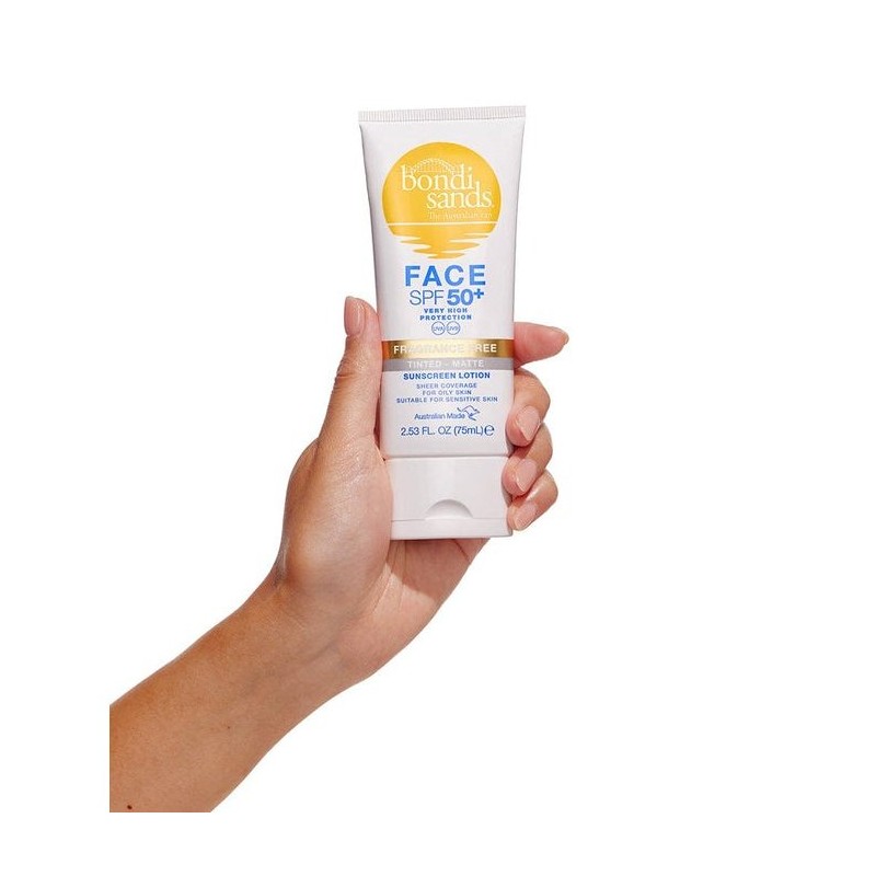 Bondi Sands SPF 50+ Fragrance Free Matte Tinted Face Lotion