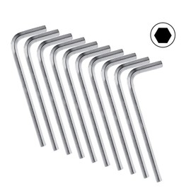 Bivethoi 10 PCS 4mm Allen Wrench L-Shaped Hex Key Wrench, Metric Small Allen Key Hexagon Wrench Tool Hex Spanner Wrench Set, Hex Key Replacement Hexagon Head Repairing Tool