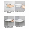 Shower Caddy Corner Rotate Wall Mount Easy Install Modern Plastic