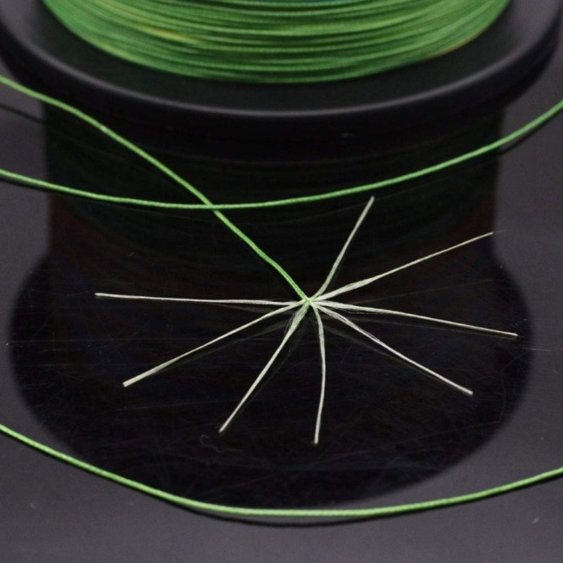 LSHEL Braided Fishing Line 8-fold 1000 m PE Super Strong