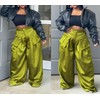 Vakkest Women's High Waist Wide Leg Pants Loose Fit Y2K