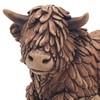 Widdle Gifts Bronze Coloured 18cm Resin Animal Ornament - Laying