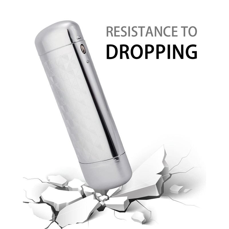 Philley Aluminum Metal Pocket Ultra-Light Silver Eyeglasses Glasses Case(Rhombus)